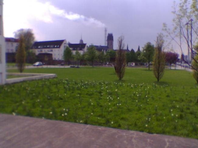 Duisburg Stadtmitte, Mit der Salvatorkirche im Hintergrund