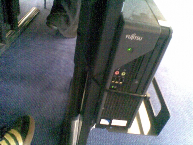 Fujitsu deskside small tower PC, 