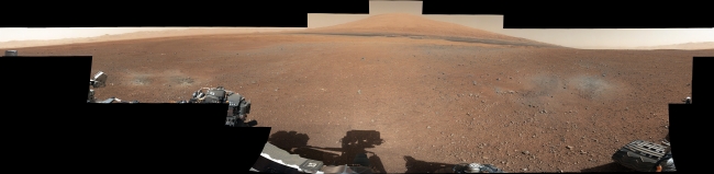 Landing Site Panorama, with the Heights of Mount Sharp,  Raw Version Click on the image for larger version  This color panorama shows a 360-degree view of the landing site of NASA's Curiosity rover, including the ...