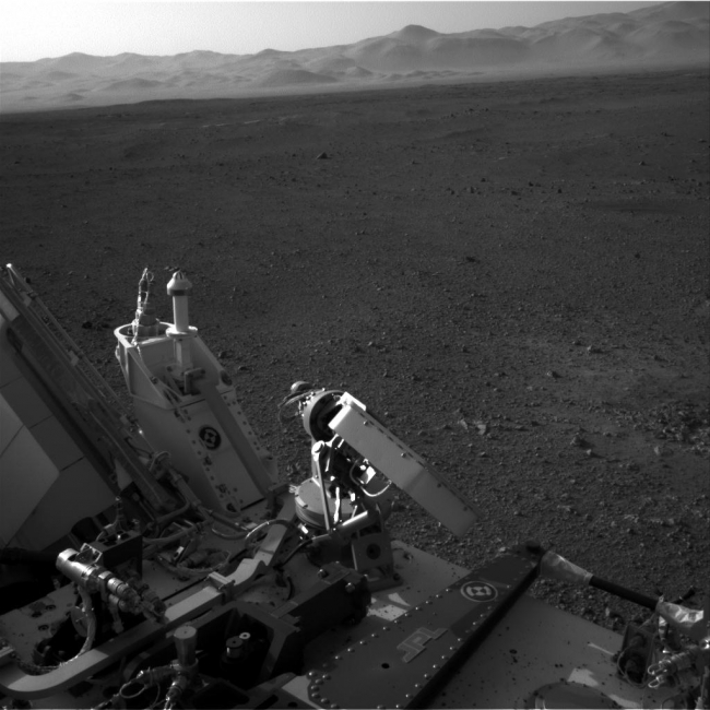 A Clear Look at the Rover Deck,  This full-resolution image shows part of the deck of NASA's Curiosity rover taken from one of the rover's Navigation cameras looking toward the back left of...