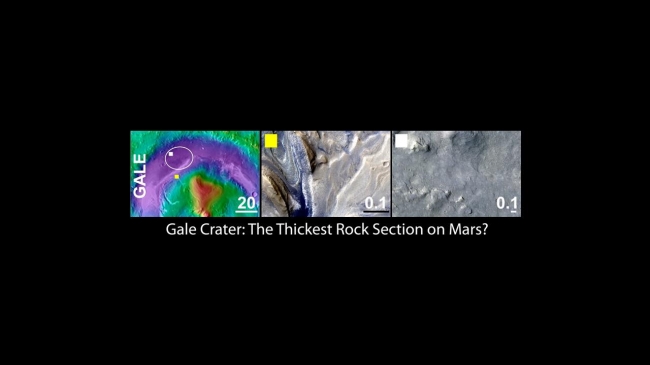 Gale Crater, the Selected Landing Site for Curiosity,  An area inside Gale crater was selected as the landing site for NASA's Mars Science Laboratory mission. The landing of the mission's rover, Curiosity, will ...