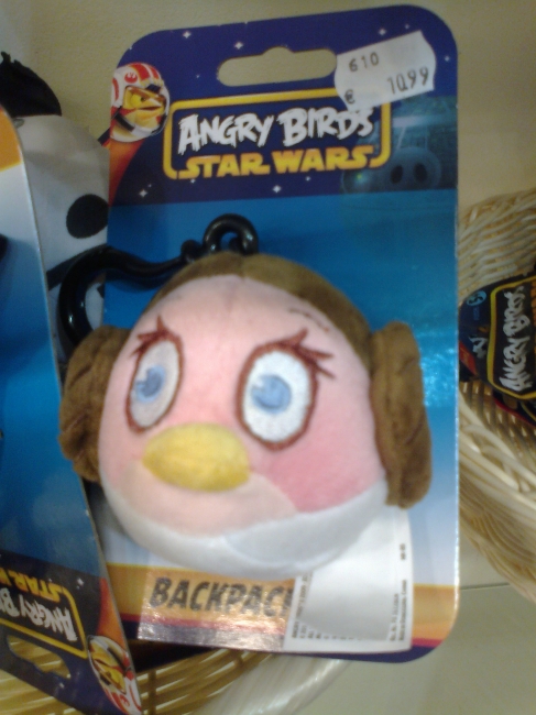 Princess Leia, from Star Wars, Angry Birds style