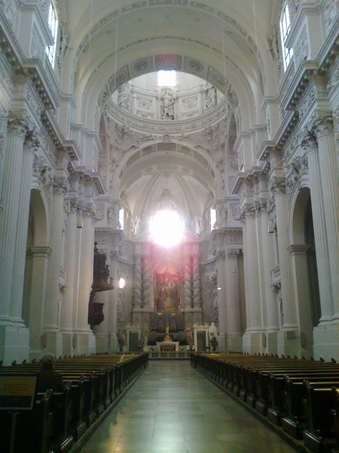 Interior of the Theatinerkirche, Odeonsplatz, Munich