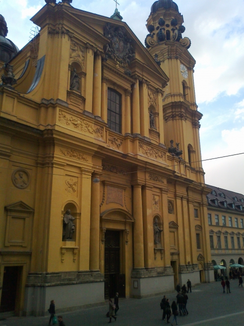 Exterior of the Theatinerkirche, Odeonsplatz, Munich