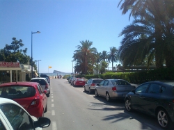 Street near Hotel Delfin