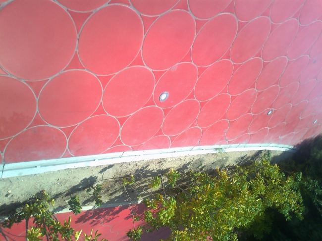 Red tiles, of the new Promenade in Poniente, Benidorm