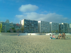 Edificios from the beach