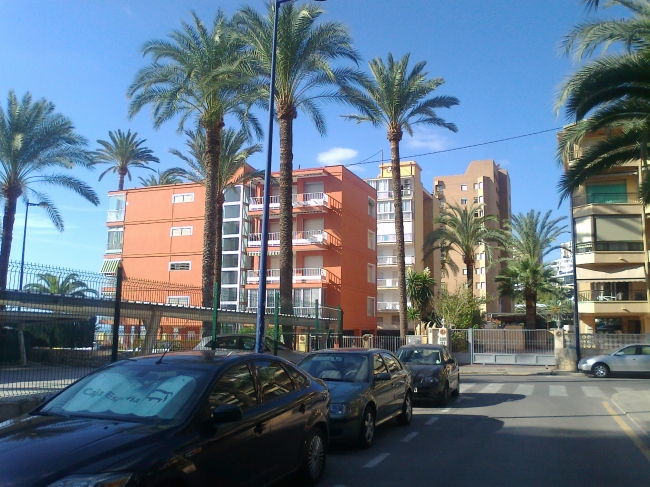 Calle de Altea, Playadorm on the left, in front of Hotel Palmeral, looking towards Edif Pax and Calle de Vigo