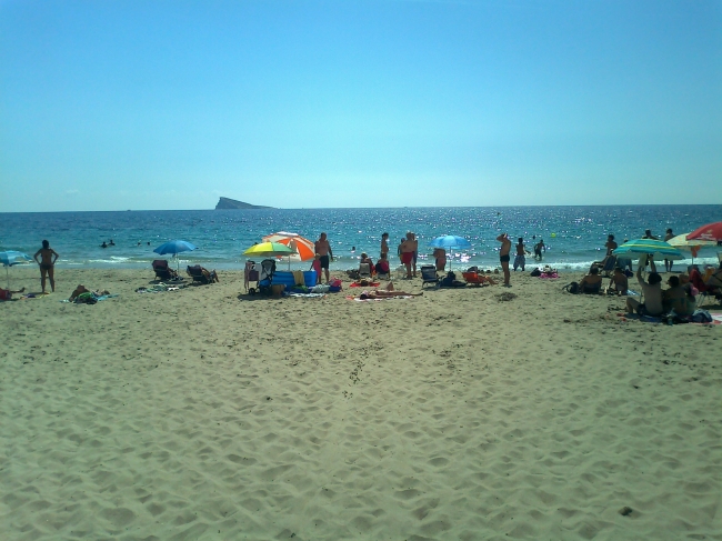 Beach in front of Hotel Poseidon Playa, 