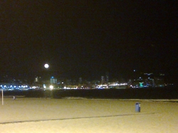 Beach at night