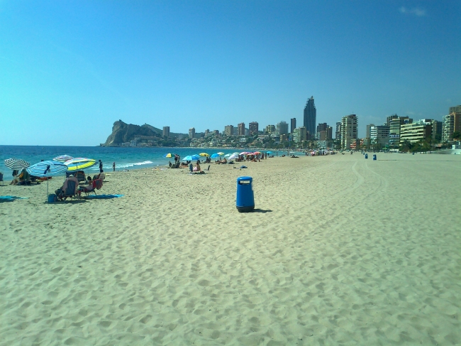 Beach, in front of Hotel Poseidon