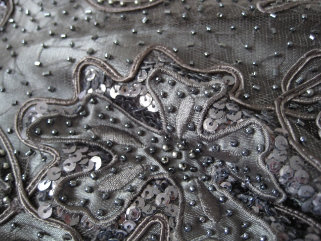 Broidery detail on a dress, 